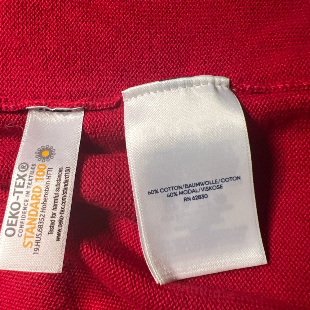 Land’s End 3X (24W-26W) Open Red Cardigan - Picture 4 of 5